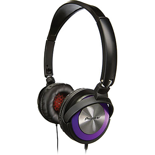 Pioneer SE-MJ31 Loop On-Ear DJ-Style Headphones (Violet)