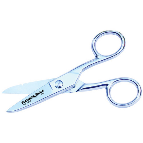 Platinum Tools 10518C 5" Free-Fall Telcom Scissors/Snips (Clamshell Packaging)