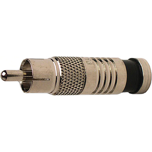 Platinum Tools RCA-Type RGB Mini Coax-23 AWG Connector (25 Pieces Bulk Package)