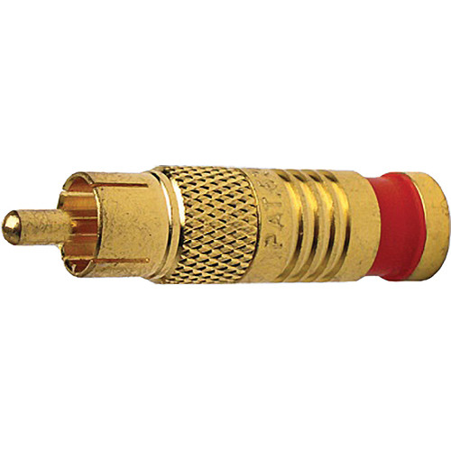 Platinum Tools RCA-Type RGB Mini Coax-25 AWG Connector (25 Pieces Bulk Package)