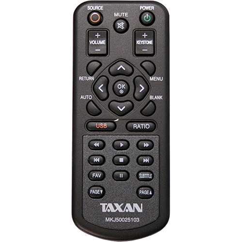 Plus Remote Control for the TAXAN PL105S Projector