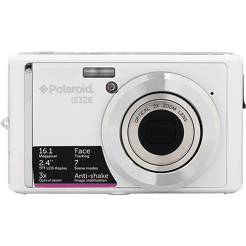 Polaroid iS326 Digital Camera (White) IS326-WHT B&H Photo Video