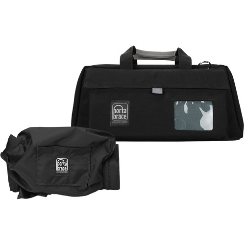 PortaBrace CS-DV3R Camcorder Case and Quick Slick Mini Rain Cover Kit (Black)