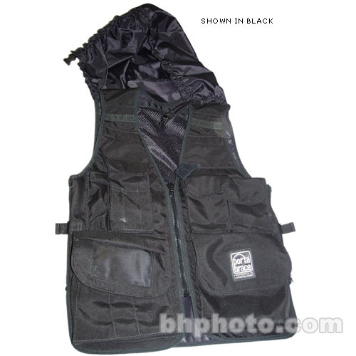 PortaBrace Video Vest with Hood (X-Large, Blue)