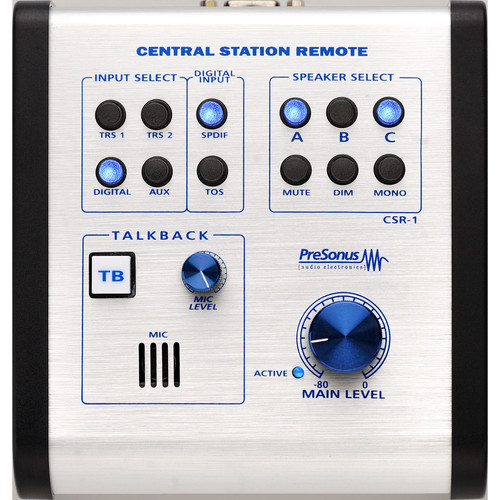 PreSonus Central Station と CSR-1 PreSonus_CSR1_CSR_1_Remote_Con