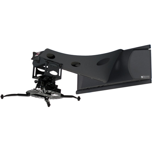 Premier Mounts Short-Throw Projector Wall Mount with Fine-Tune Projector Mount (Black)