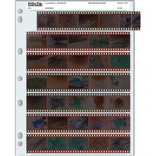 Print File Archival Storage Page for Negatives, 35mm - 1000 Pack