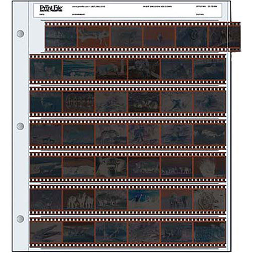 Print File Archival Storage Page for Negatives, 35mm (25 Pack)