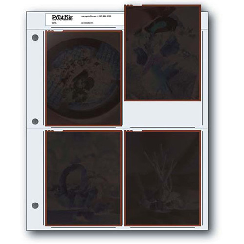 Print File Archival Storage Page for Negatives, 4x5" - 25 Pack
