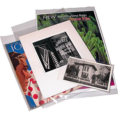 Print File Polyethylene Bag with 2" Flap (9 x 12", 100 Pack)