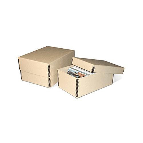 Print File MEPH46TAN Metal Edge Storage Box (4-1/8 x 6.25 x 10.5") (Tan)