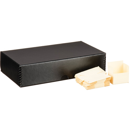 Print File 2x2" - 500 Slide Storage Box - Black Linen Finish