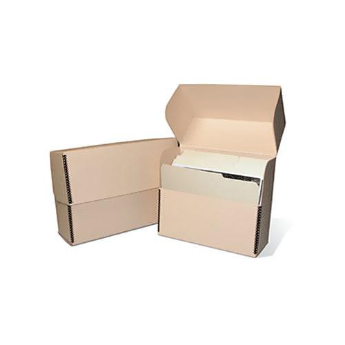 Print File TDBLEGAL Metal Edge Legal Size Document Storage Box (15.25 x 10.25 x 5") (Tan)