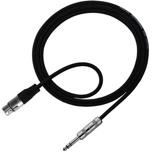 Pro Co Sound Excellines Stereo 1/4" Phone Male to XLR Female Cable - 3'