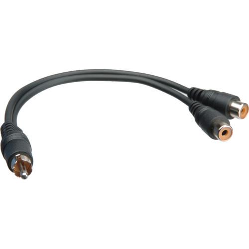 Pro Co Sound 330F1PC RCA-M to 2 RCA-F Adapter