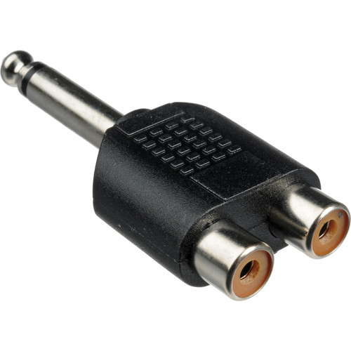 Pro Co Sound 330PJPC Male 1/4" Phone to Two Female RCA Adapter