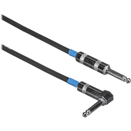 Pro Co Sound Excellines 1/4" Angled Male to 1/4" Male Instrument Cable - 25'