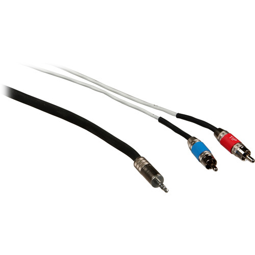 Pro Co Sound Stereo Mini to 2 RCA Male Soundcard Patch Y-Cable - 20'