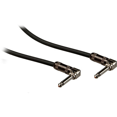 Pro Co Sound ProPatch Angled 1/4" Male to 1/4" Male Instrument Cable - 1'