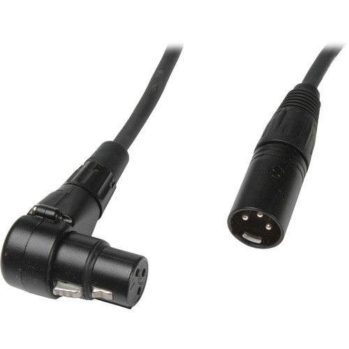 Pro Co Sound MasterMike XLR Male to XLR Angled Female Cable - 50'