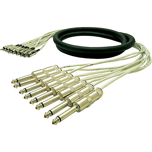 Pro Co Sound Multitrack Cable 24x 1/4" TRS Stereo Phone Male to 24x 1/4" TRS Stereo Phone Male - 10'