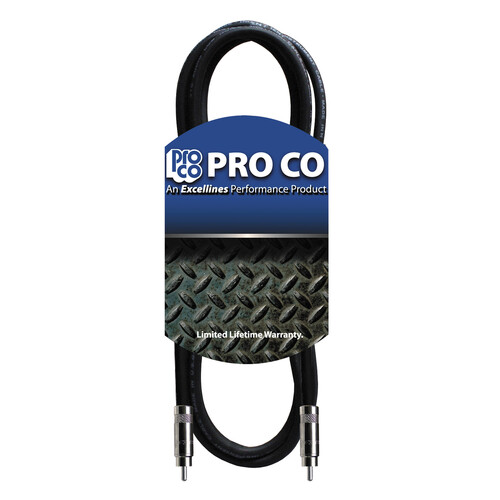 Pro Co Sound RCA Male to RCA Male Excellines Cable - 20 ft