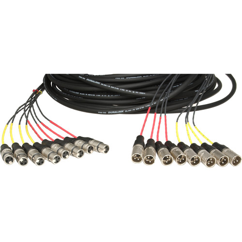 Pro Co Sound RoadMaster Snake 8 Channel Fanout to Fanout (8x Send + 0x Return) - 50'