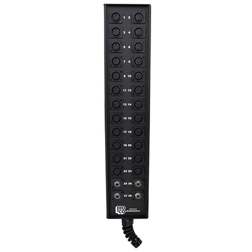 Pro Co Sound StageMaster Snake 28 Channel Stagebox to Fanout (24 x Send + 4 x 1/4" TRS Return) (100')