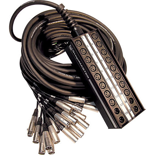 Pro Co Sound StageMaster Snake 32 Channel Stagebox to Fanout (24 x Send + 8 x XLR Male Return) (150')