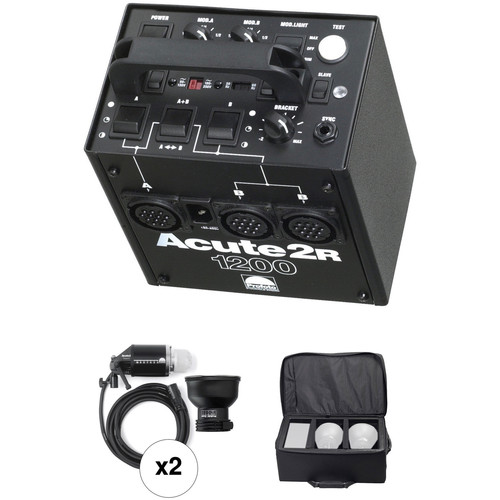 Profoto Acute 2R 1200W/s 2 Head Pro Value Pack with Case (90-260V)
