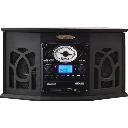 Pyle Home Retro Vintage Turntable System (Black)