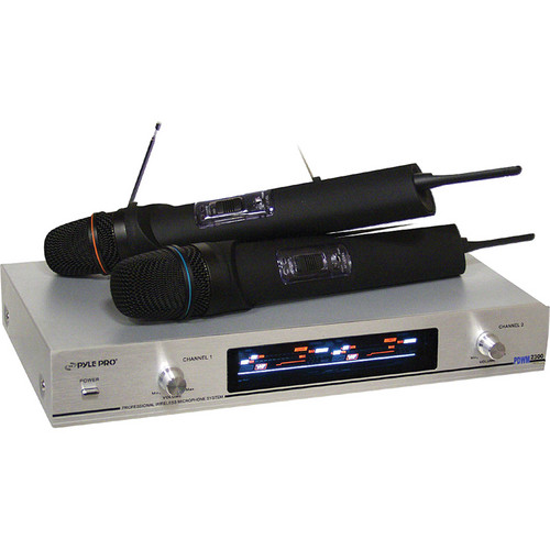 Pyle Pro PDWM2300 2-Channel VHF Wireless Microphone