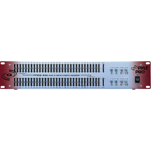 Pyle Pro PPEQ231 Dual Channel 31 Band 1/3 Octave Graphic Equalizer