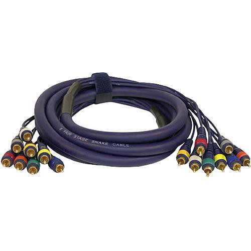 Pyle Pro PPSN815 8-Channel Unbalanced RCA Male to RCA Male Snake - Length 10' (3.04m)