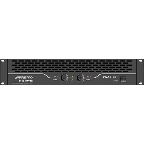 Pyle Pro PQA3100 Rackmount Stereo Power Amplifier (380W/Channel @ 8 Ohms)