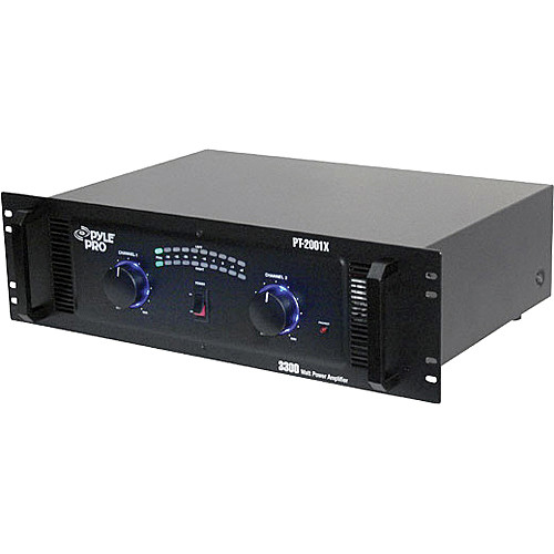 Pyle Pro PT-2001X Stereo DJ Power Amplifier (1650W/Channel @ 8 Ohms)