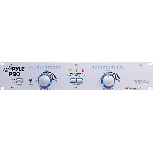 Pyle Pro PT2801 Stereo Power Amplifier (550W/Channel @ 8 Ohms)