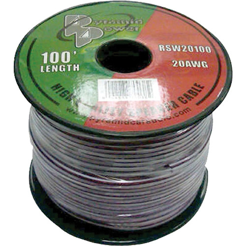 Pyramid High Quality 20 AWG Speaker Zip Wire (100' Spool)