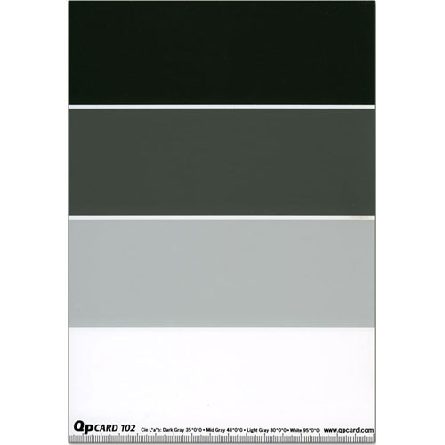 QP Card 4-Step Gray Scale Card