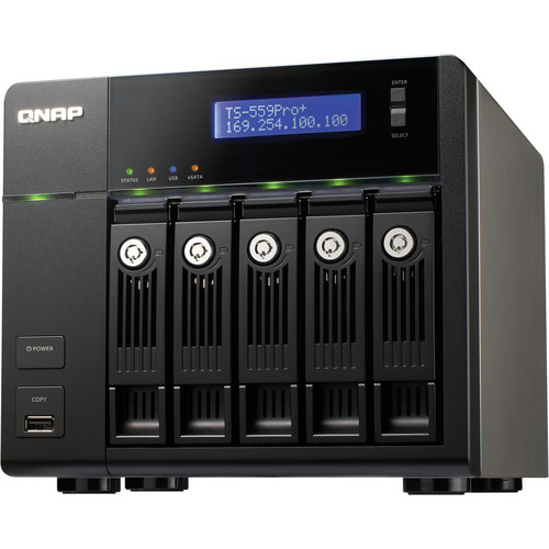 QNAP TS-559 Pro+ Turbo NAS Hard Drive Enclosure TS-559-PRO+-US
