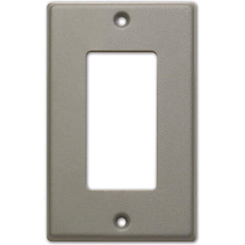 RDL CP-1G Single-Slot Cover Plate (Gray)