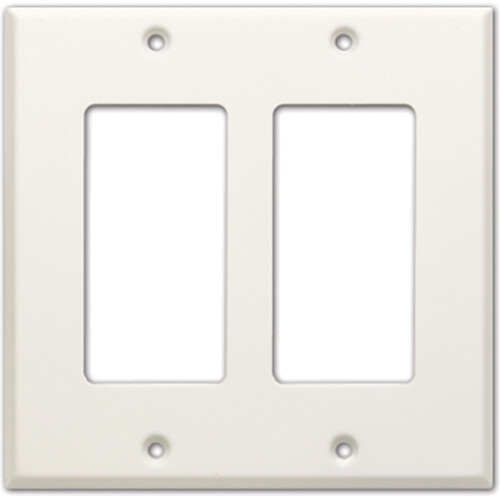 RDL CP-2 Double-Slot Cover Plate (White)