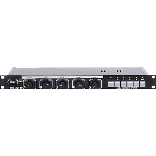 RDL RCX-5CM- Five Zone Audio Controller