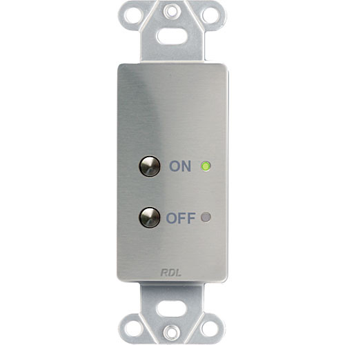 RDL RT2S - Wall-Mount Remote On/Off Switch (Stainless Steel)