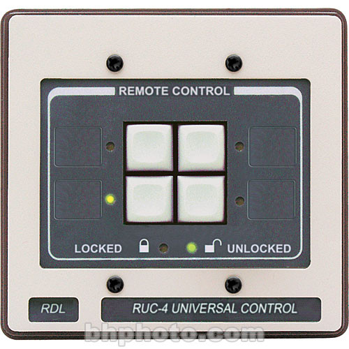 RDL RUC-4 - 4-Button Universal Remote Control (Black)