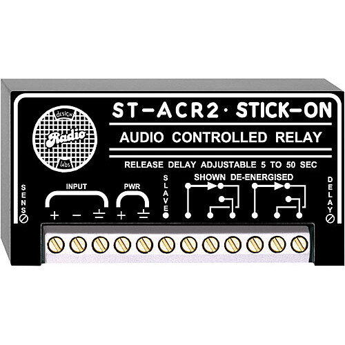 RDL ST-ACR2 - Line-Level Audio Controlled Relay (5 to 50 Second Delay)