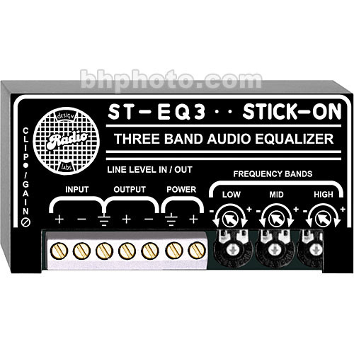 RDL ST-EQ3 Stick-On Series 3-Band Equalizer
