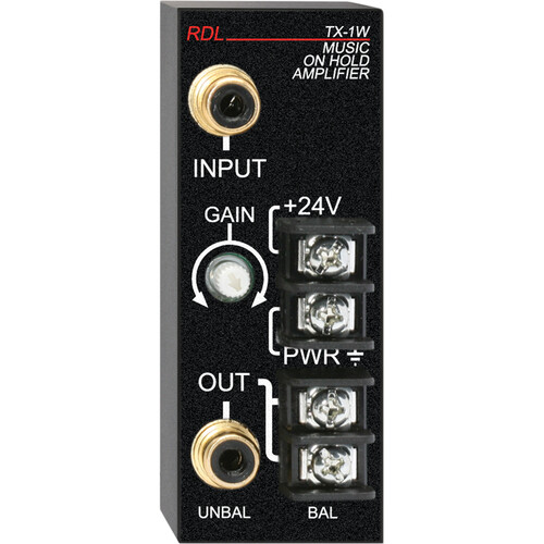 RDL TX-1W Music-On-Hold Amplifier