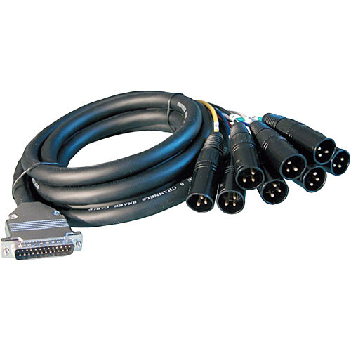 ALVA BO25MXLR8M3 D-SUB 25-Pin Analog Audio to (8) XLR Male (9 ft)