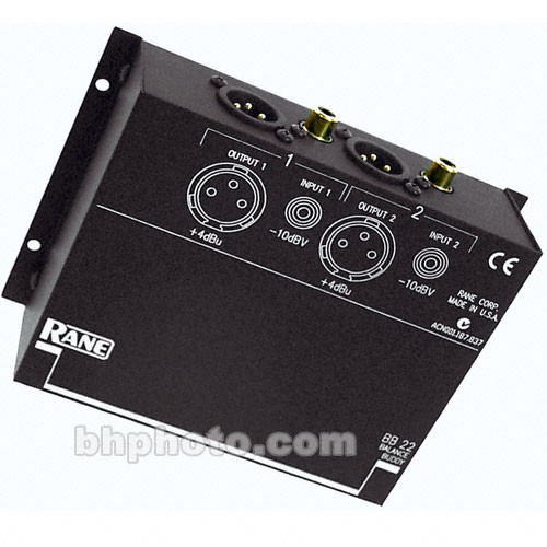 Rane Commercial BALANCE BUDDY 2 Channel Level Matching Converter